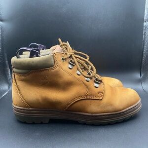 VTG Timberland Hiking Boots Womens SZ 8M Brown/Army Green Nubuck Suede Outdoor